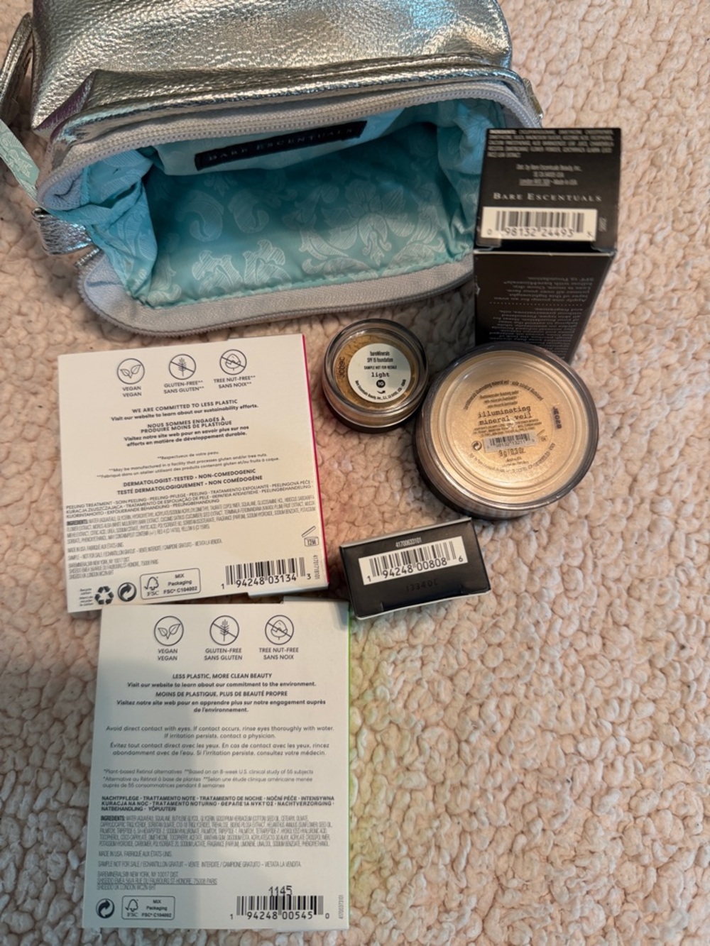 bareMinerals Makeup Primer & Skincare Set in Silver and Blue - Picture 3 of 3